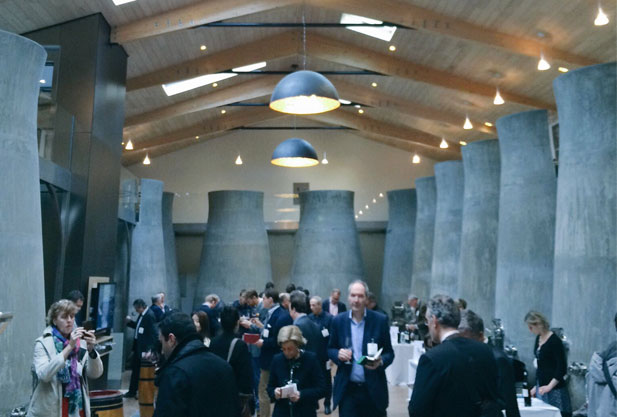 Group of people tasting wine