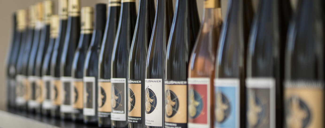 A row of Adams Wein wines