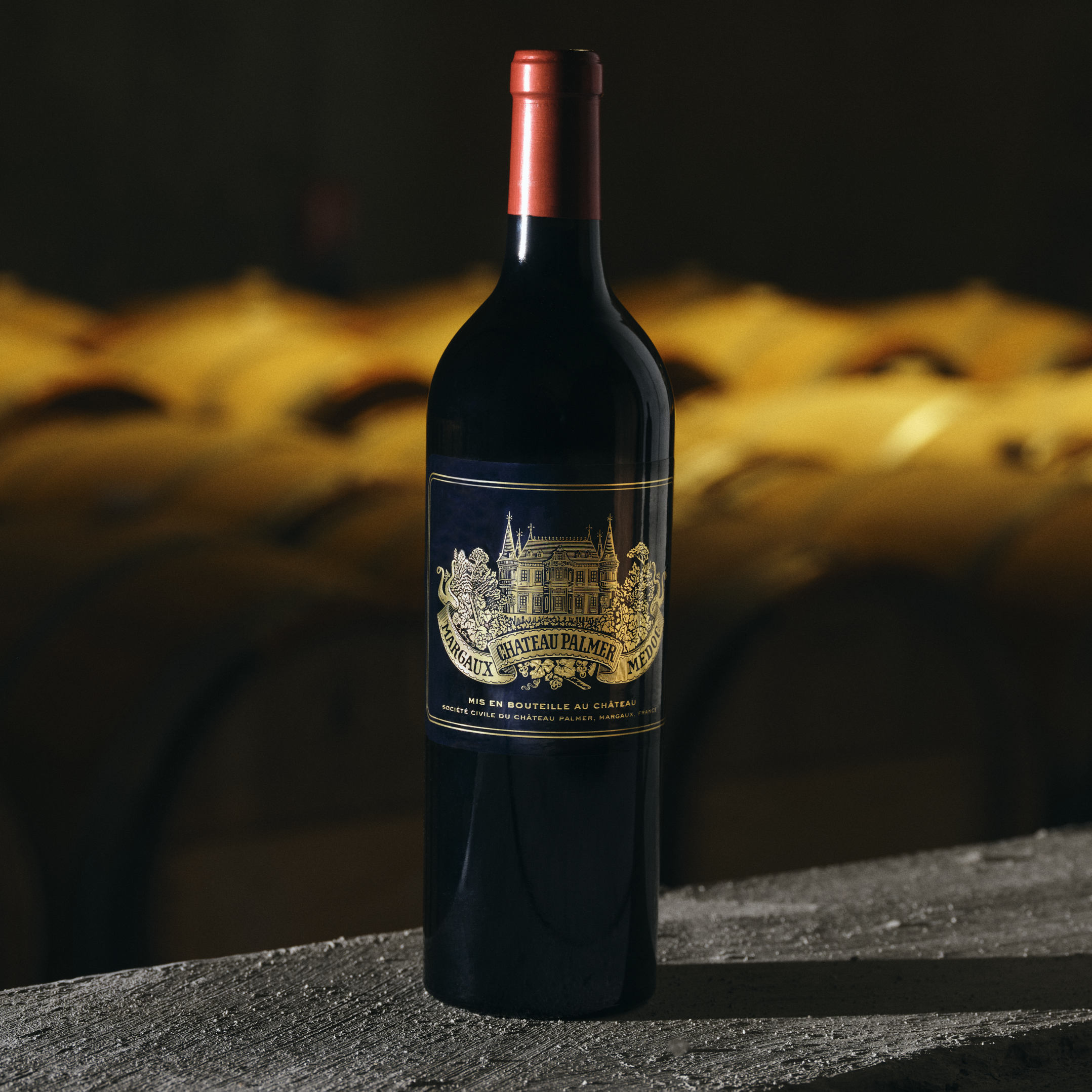 A bottle of Chatue Palmer