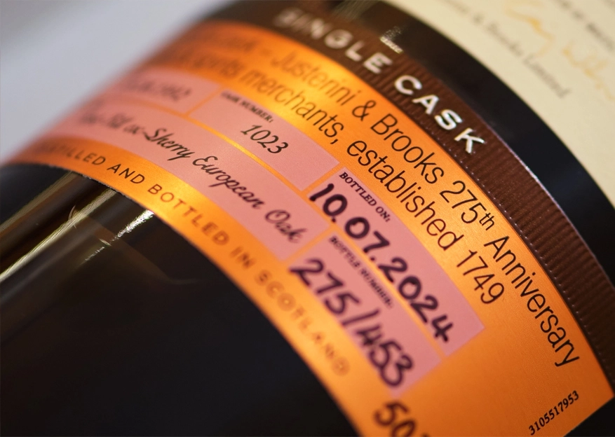 close up of bottle