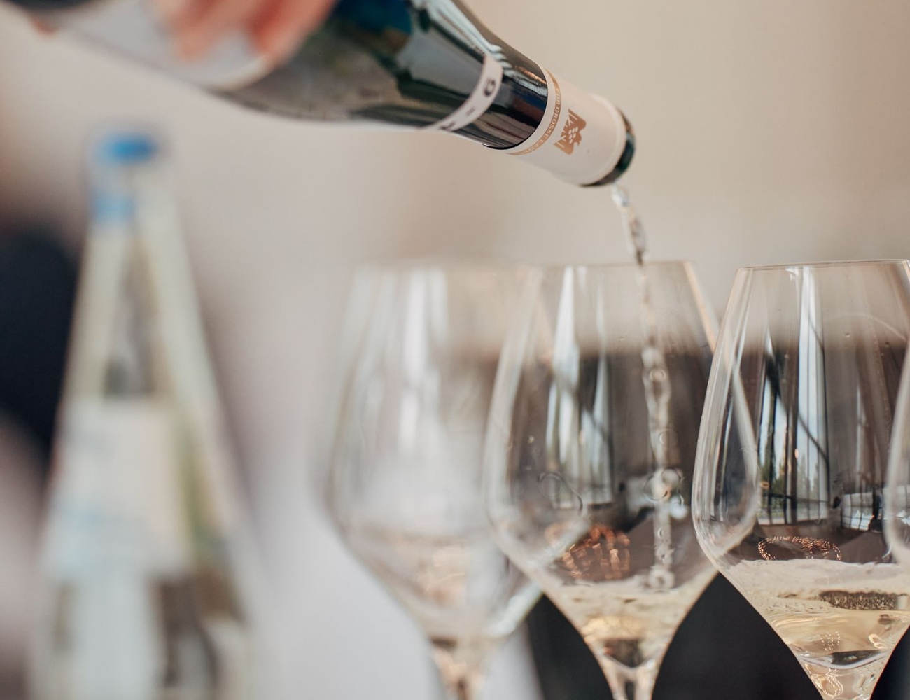 pouring wine