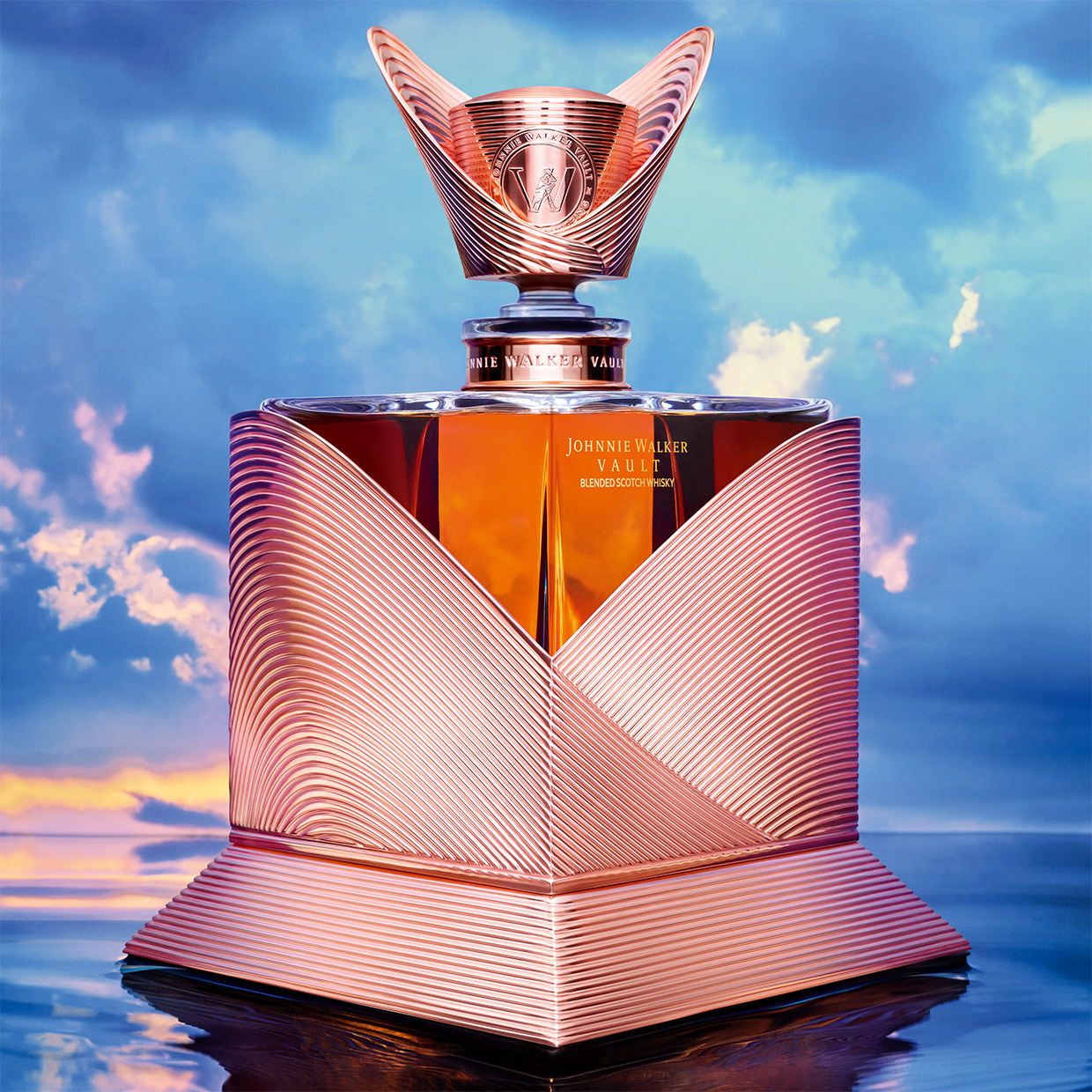 Johnnie Walker Vault x Olivier Rousteing collaboration bottle for Couture Expression: Spring