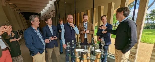 Group of people in conversation