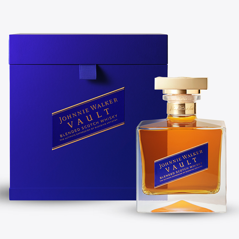 Whisky bottle and box