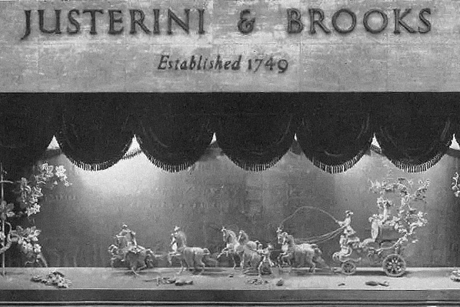 Window display horse and cart