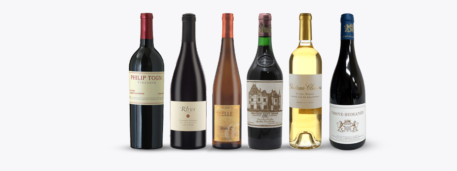 Selection of fine wines