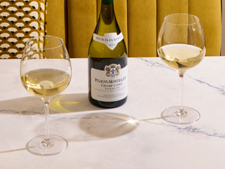 Bottle of white burgundy