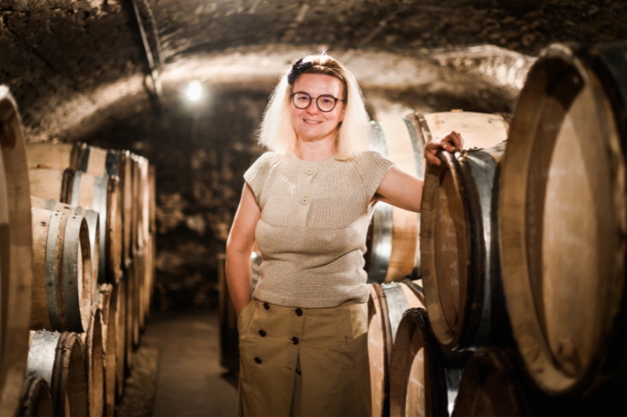 Jean Noël Gagnard in cellar