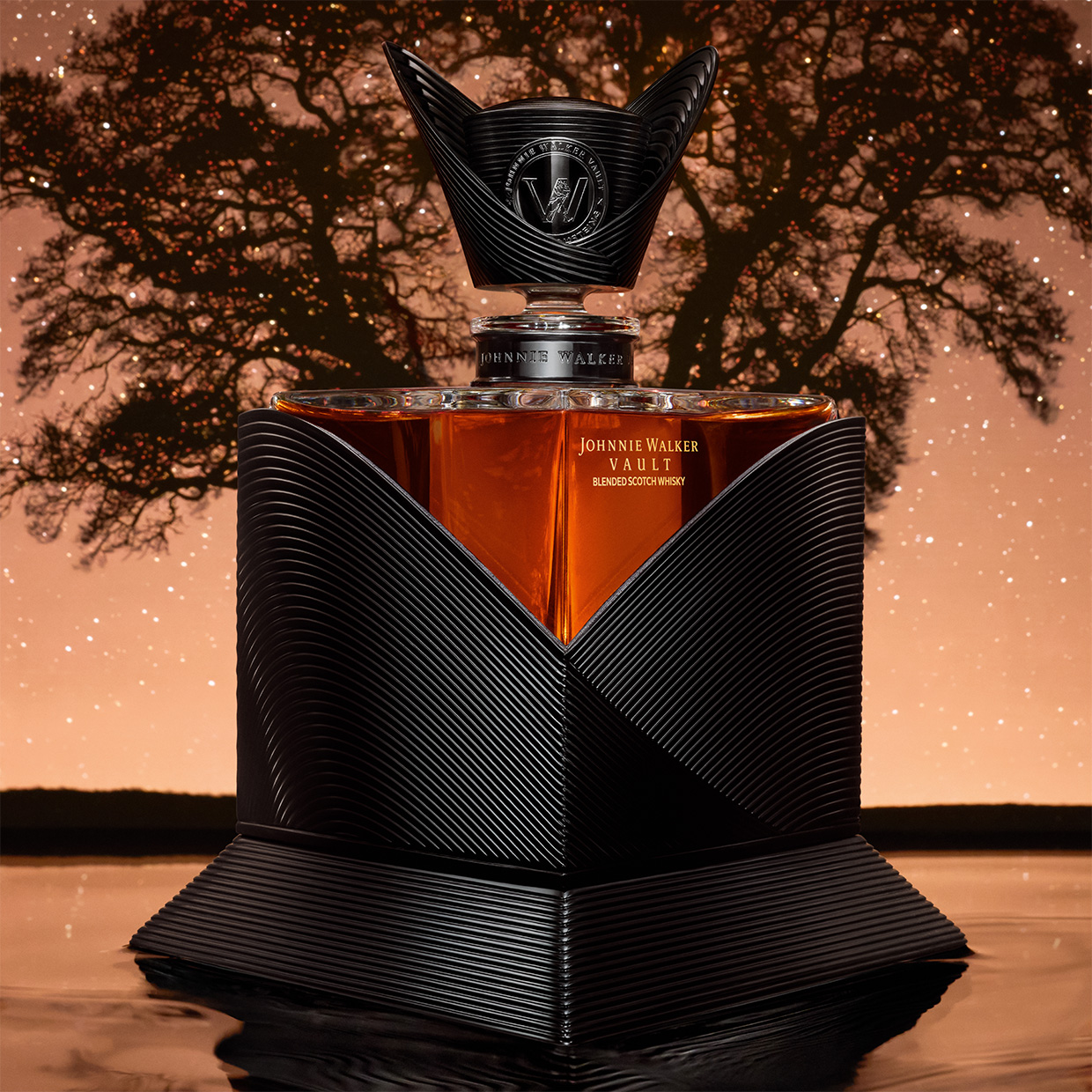 Johnnie Walker Vault x Olivier Rousteing collaboration bottle for Couture Expression: Winter