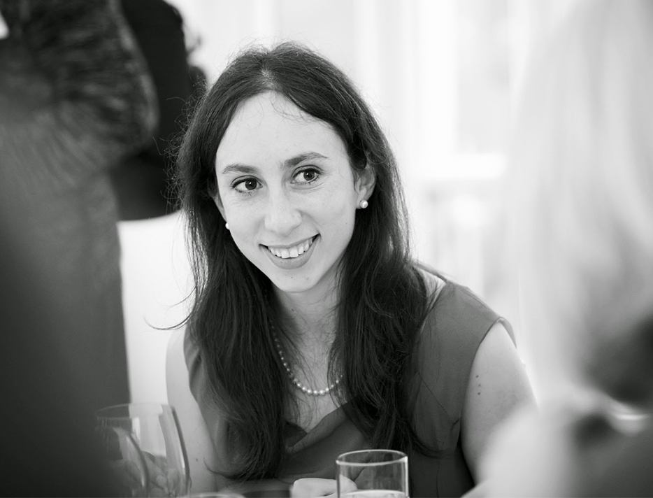 Black and white portrait of Naomi Alston