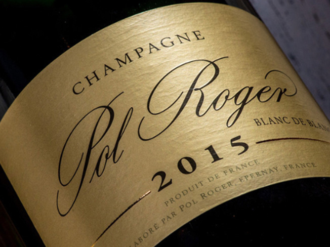 A bottle of Pol Roger 2015