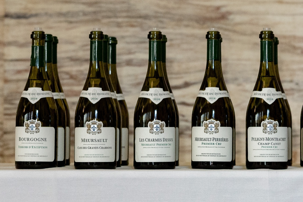 Selection of burgundy bottles