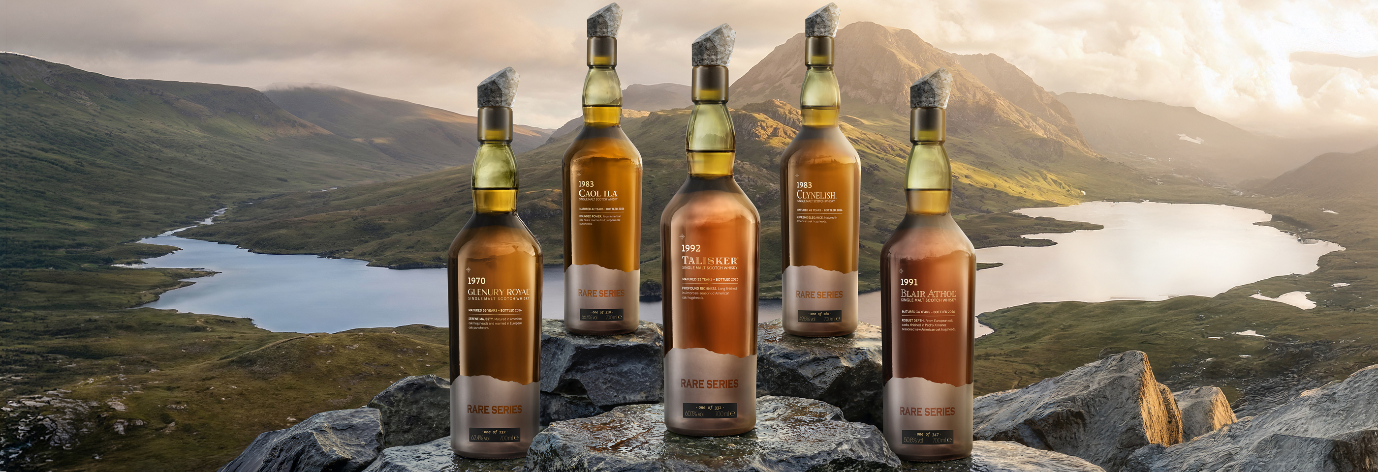 selection of rare series bottles