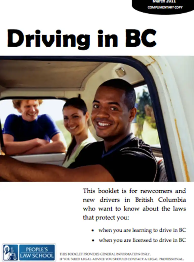 Driving in BC booklet cover image