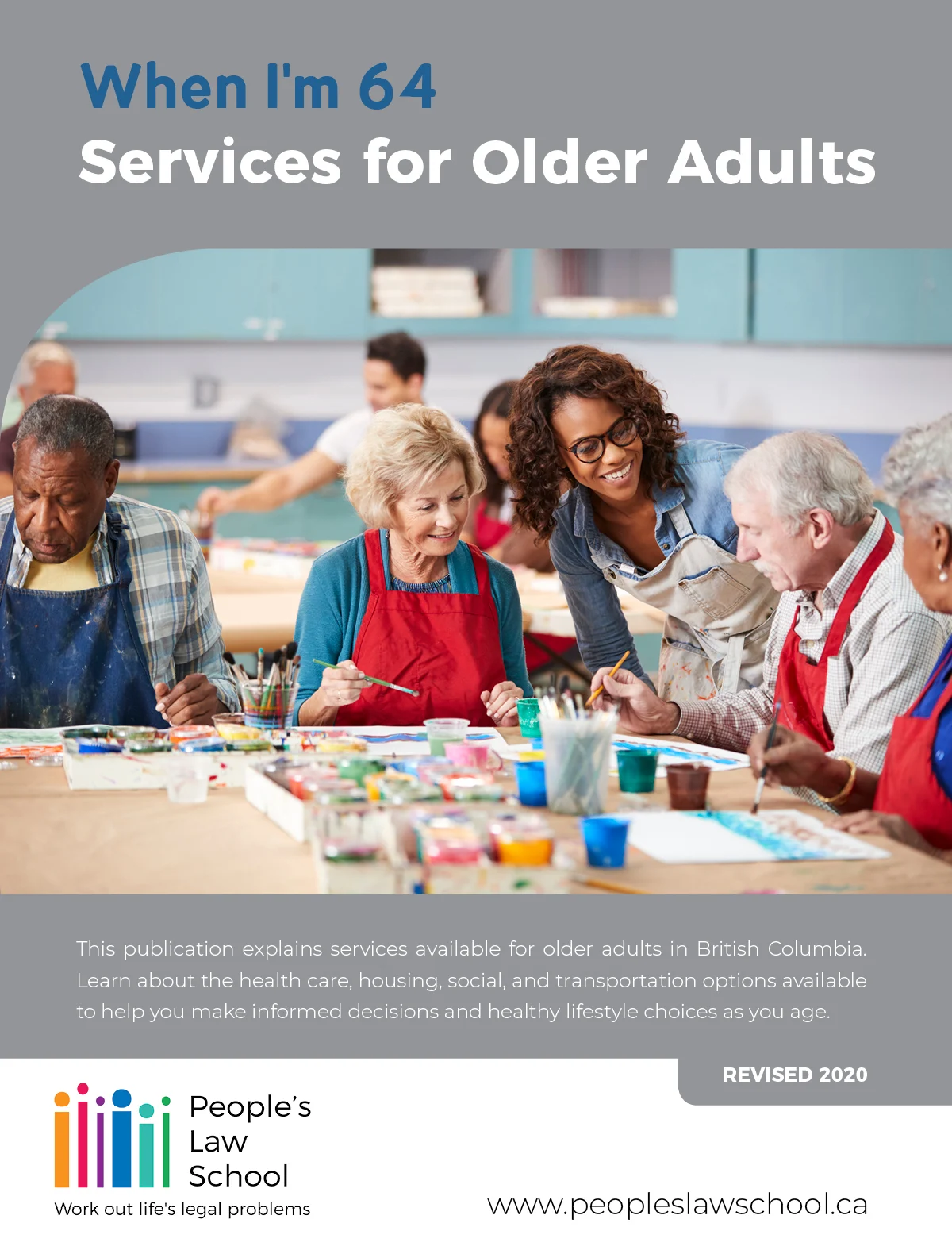 When I'm 64: Services for Older Adults booklet cover image