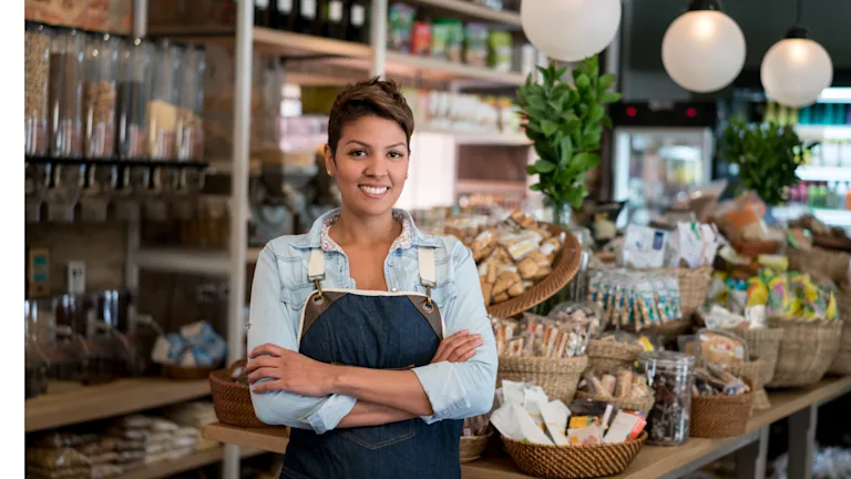 Woman in store