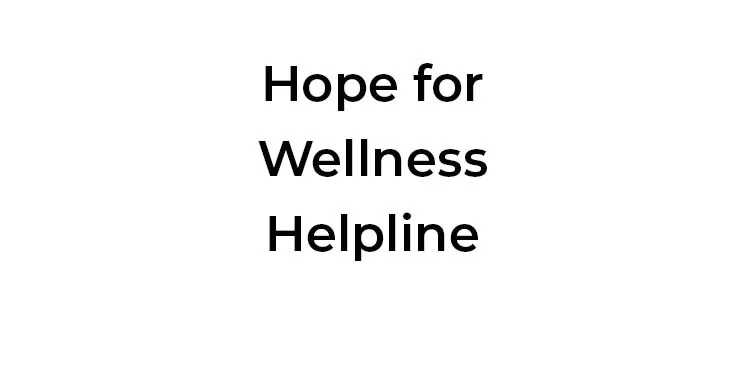 Logo for Hope for Wellness Helpline