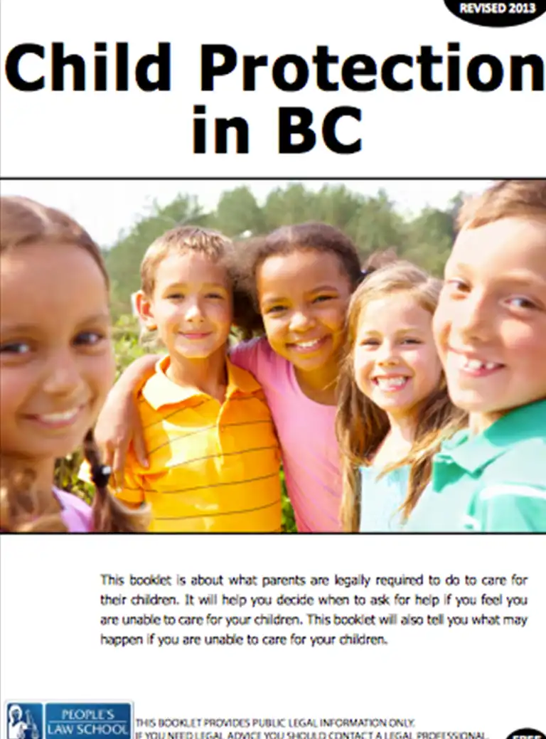 Child Protection in BC booklet cover image