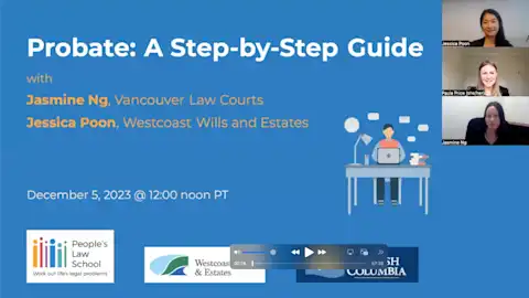 Bc Probate Kit.pdf Is probate needed for jointly owned real property? | People's Law