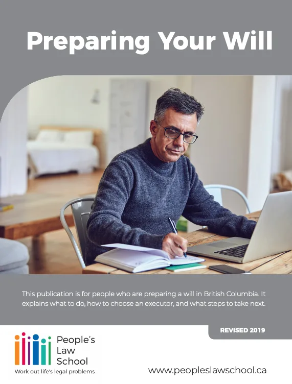 Preparing Your Will booklet cover image