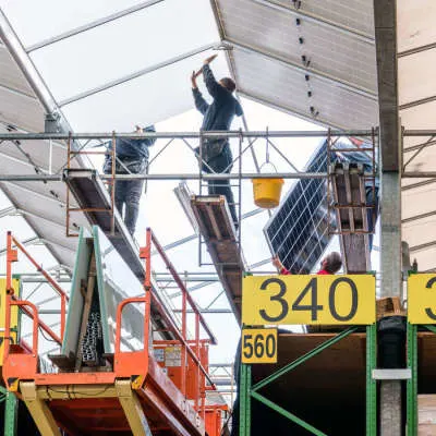 legging panelen in magazijn