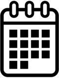 calendar icon bw