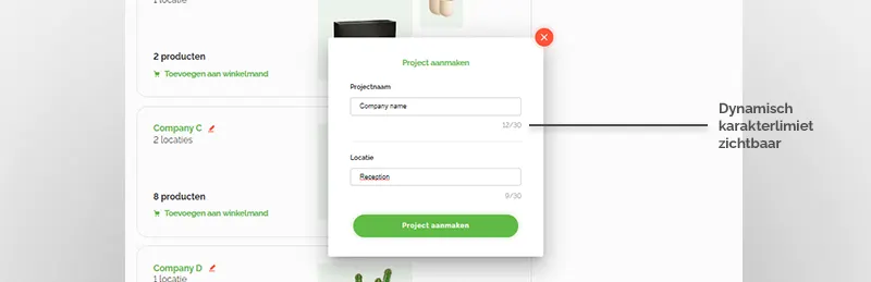 My projects fase 2 character counter NL