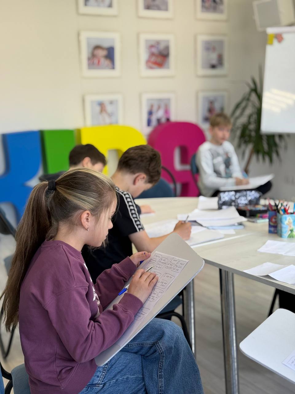 Рабочий процесс в группах JUNIOR ENGLISH