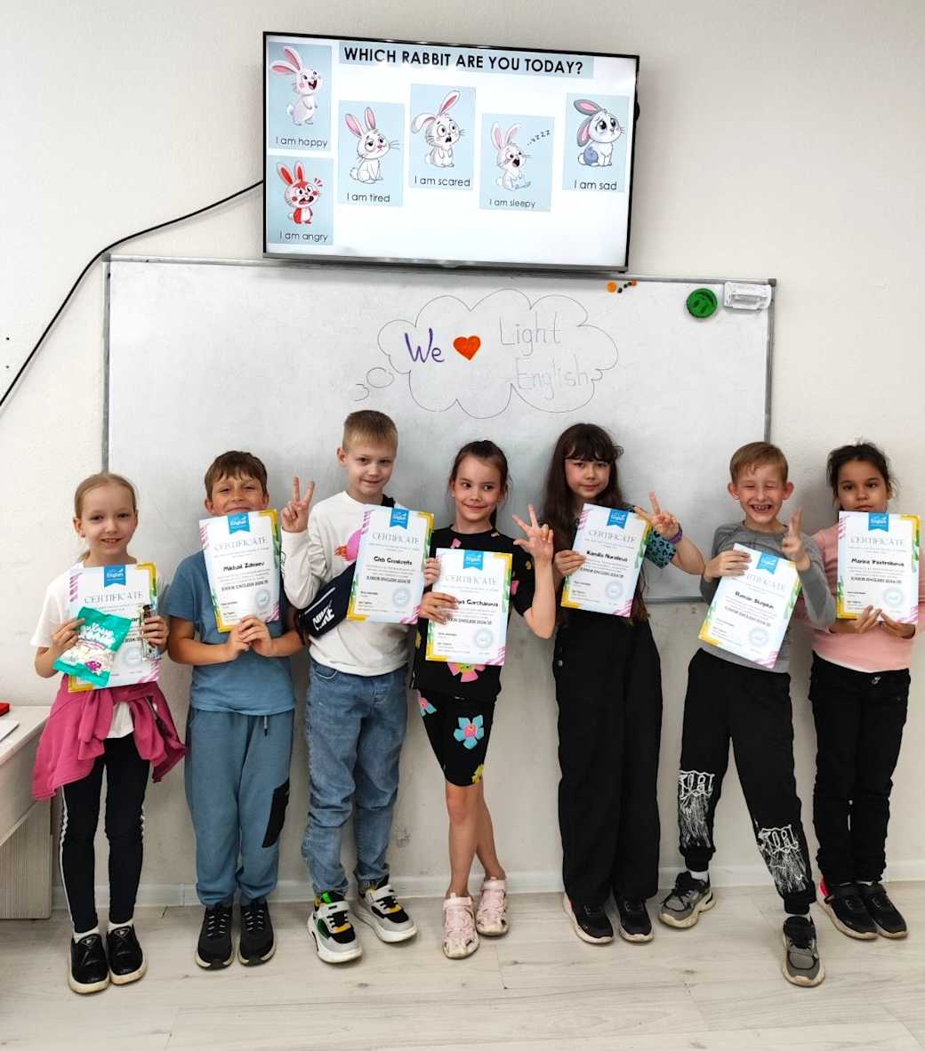 Студенты группы JUNIOR ENGLISH