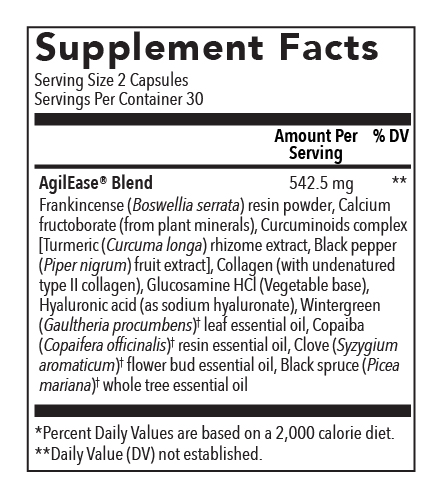 AgilEase Ingredients