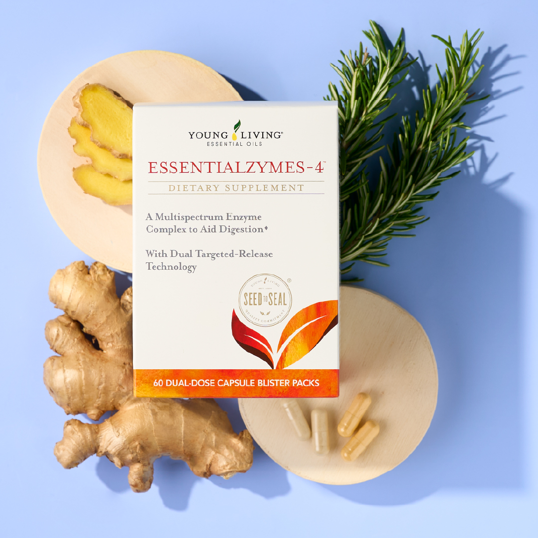 Essentialzymes-4 supplement, part of March 2026 Gift With Purchase from Young Living Essential Oils