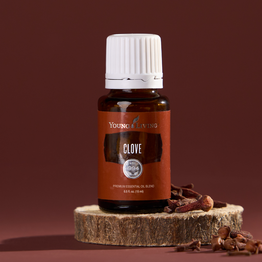 Clove essential oil, part of September 2025 Gift With Purchase from Young Living Essential Oils
