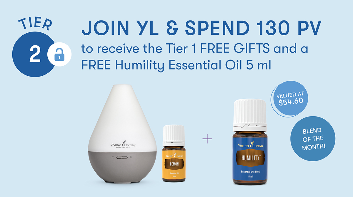 JOIN YL & SPEND 130 PV
to also receive a FREE
Highest Potential Essential Oil 5 ml