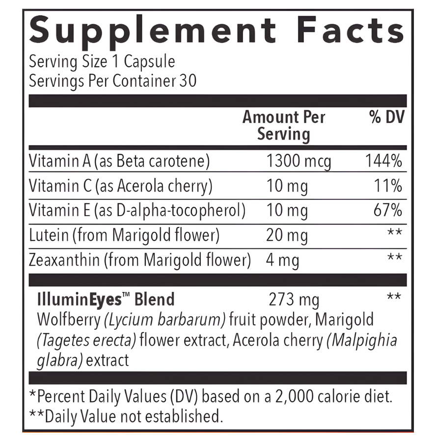 Illumineyes Ingredients