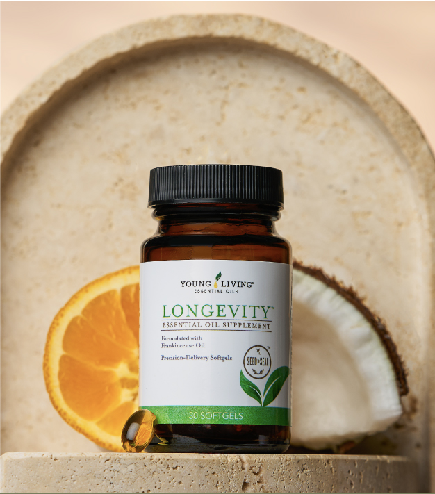Longevity™ supplement, part of the August 2026 Gift With Purchase from Young Living Essential Oils
