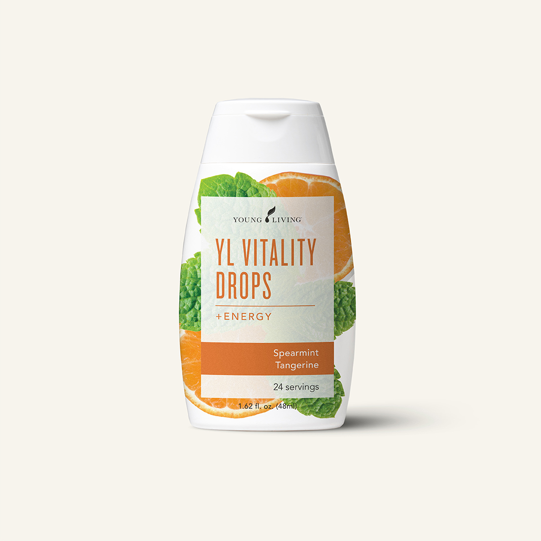 Yl Vitality Drops +Energy Spearmint Tangerine Young Living Essential Oils