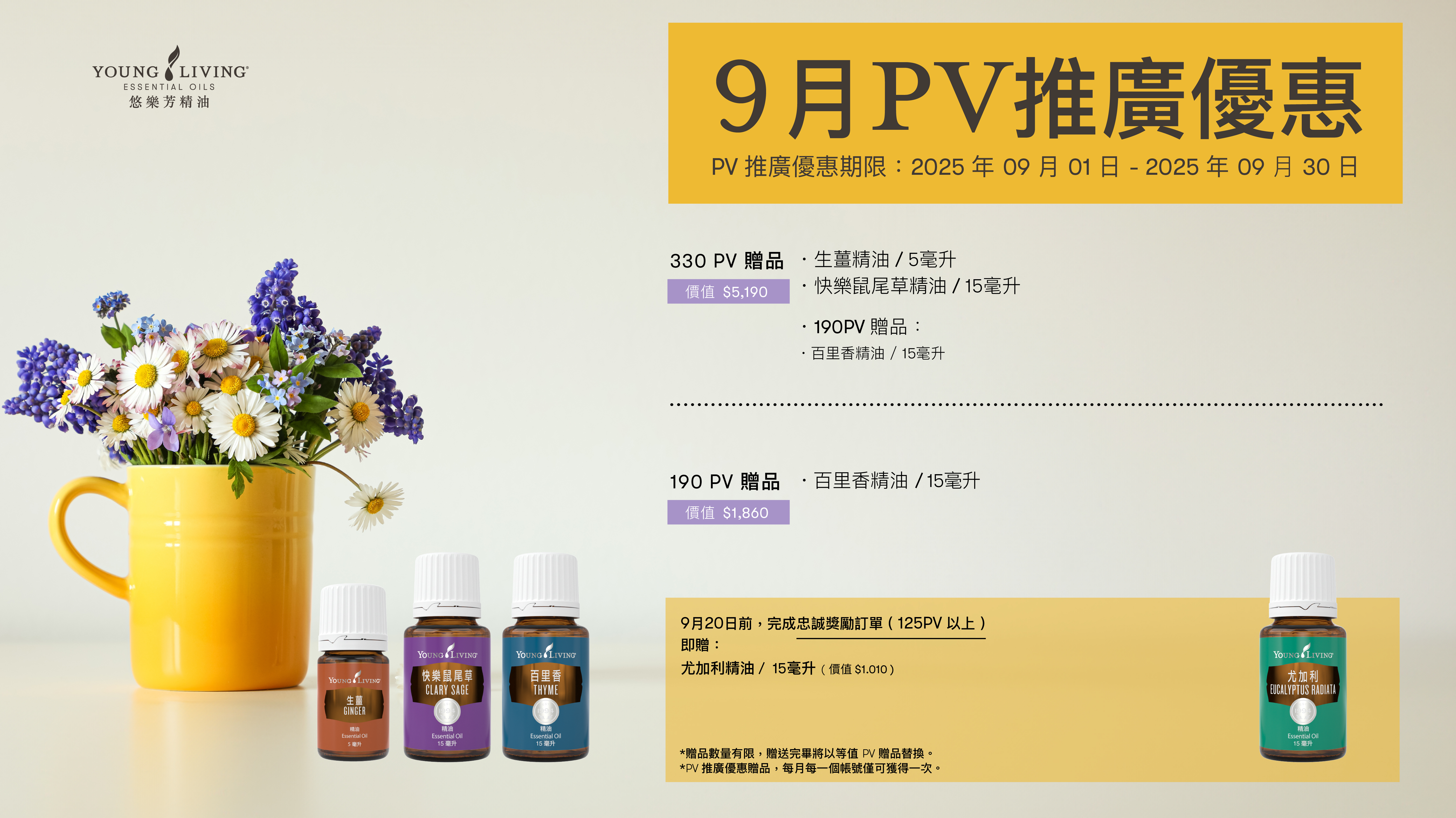 月月PV滿額贈，免費好禮拿不完