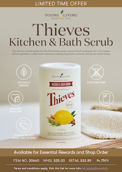 Promotions Young Living Essential Oils   2022 September LTO Thieves Kitchen And Bath Scrub 