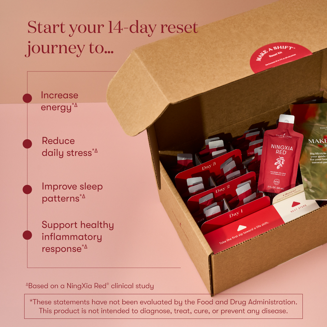 Make a Shift™ Reset™ Kit, Ningxia Red® Sachets | Young Living
