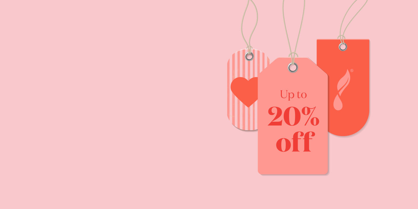 Pink valentine gift tags with 20% off