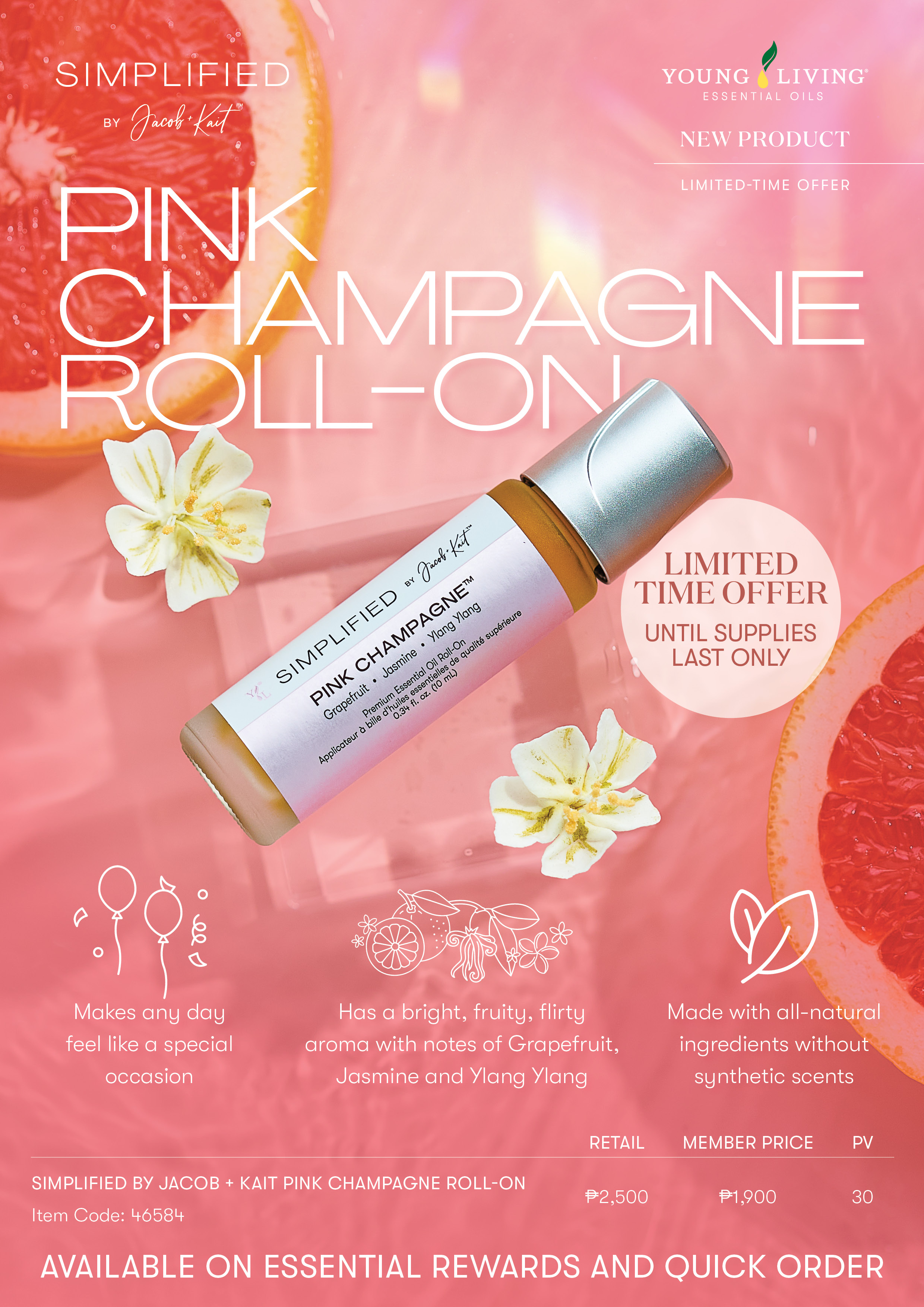 Pink Champagne Roll-On