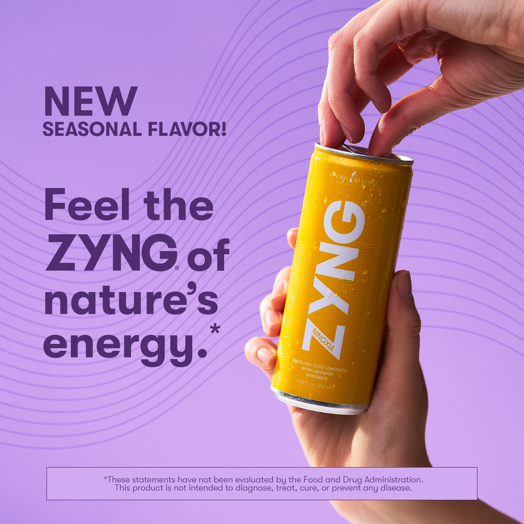 G Night エルセーヌ　ドリンク NingXia Zyng® Sparkling Yuzu Lemonade with Lavender | Young Living