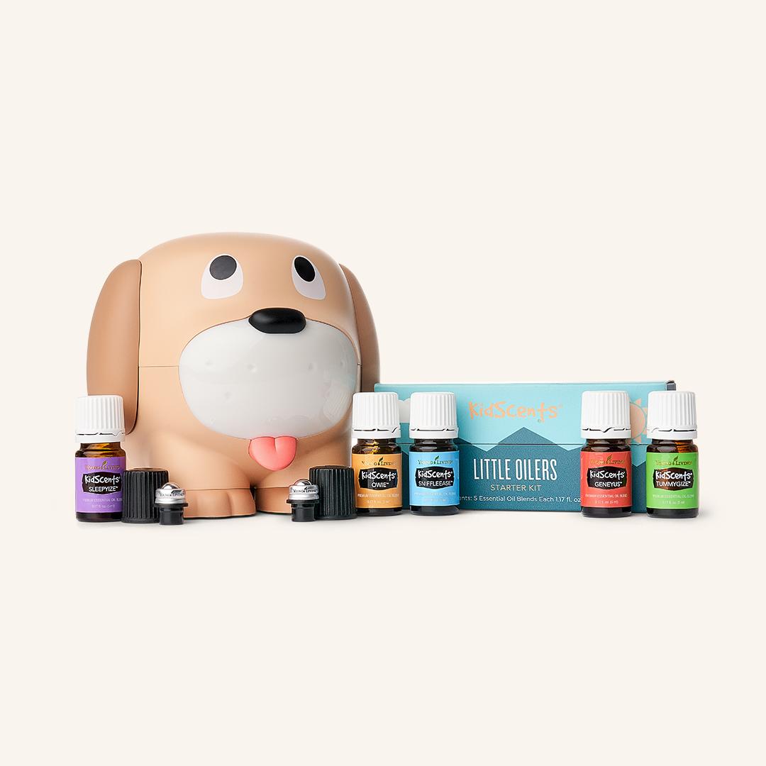 Kidscents™ Little Oilers Premium Starter Bundle with Sprout the Puppy Diffuser