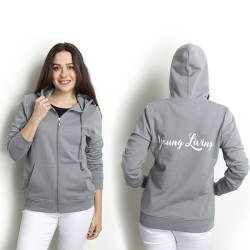 Blue Stylish Hooded Sweatshirt