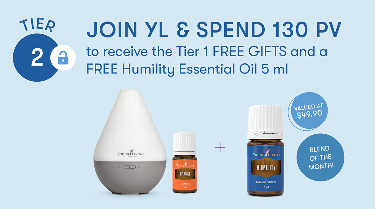 JOIN YL & SPEND 130 PV
to also receive a FREE
Highest Potential Essential Oil 5 ml