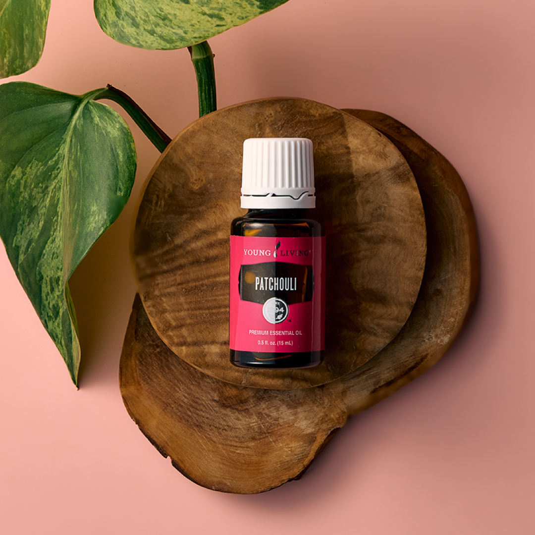 Patchouli essential oil, 15 ml, part of February 2026 Gift With Purchase from Young Living Essential Oils