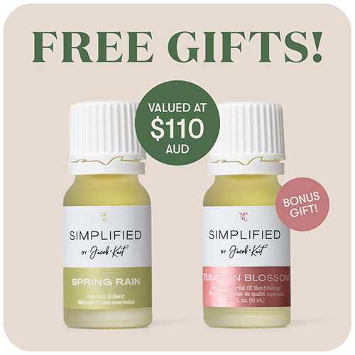 Bonus Simplified Tunisian Blossom and Spring Rain Essential Oils 10ml