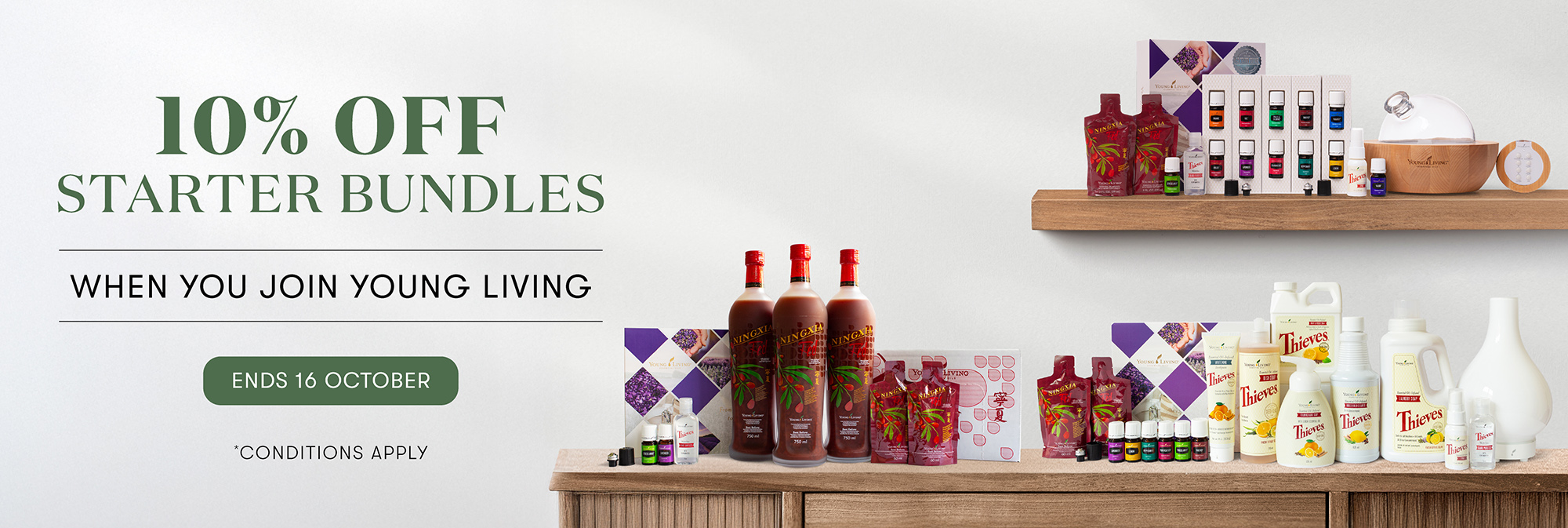 Young Living enrolment promotion – save 10% on Starter Bundles