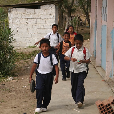 Helping children in need in Ecuador