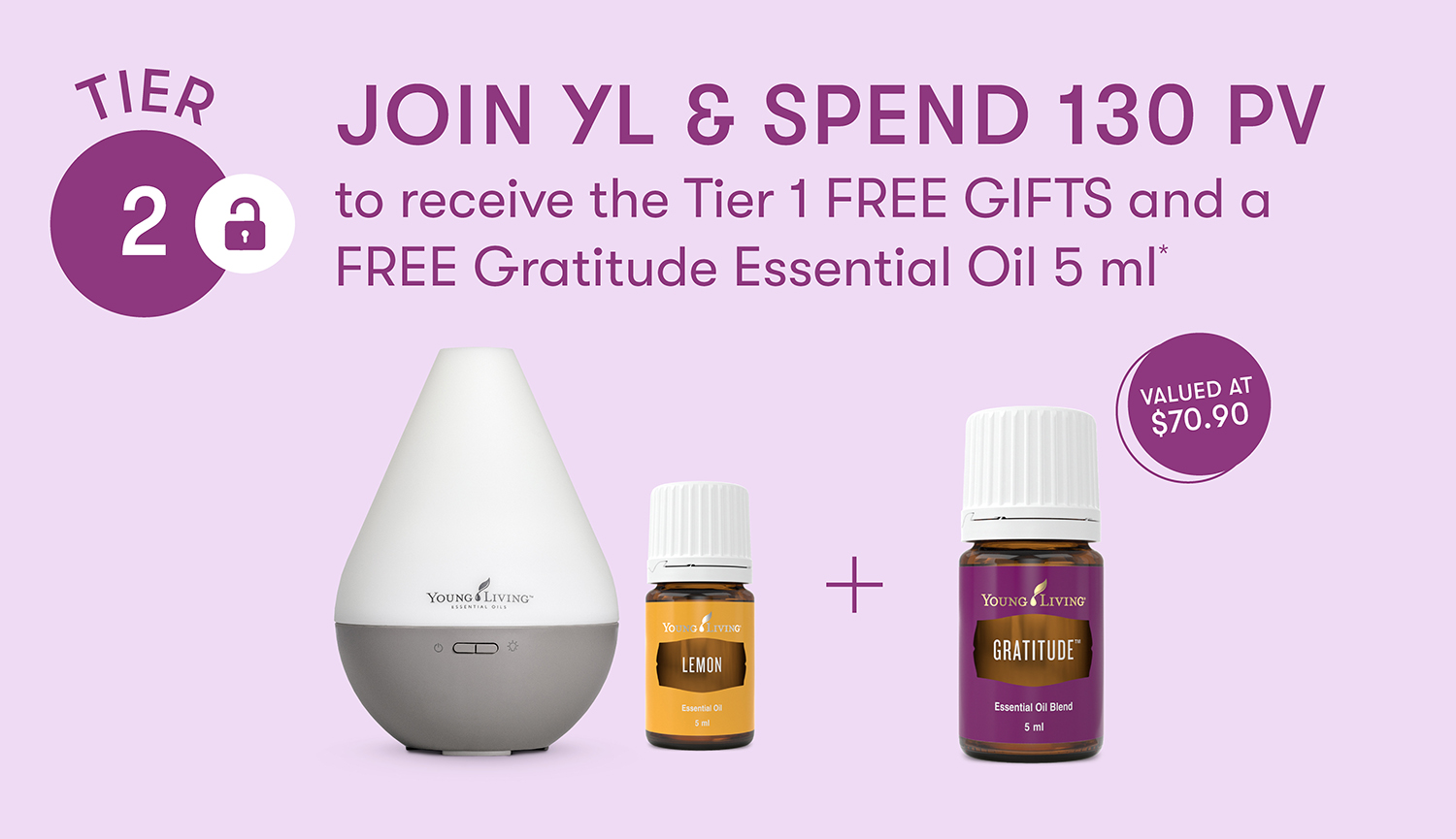 JOIN YL & SPEND 130 PV to also receive a free essential oil gift